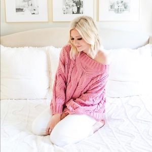 Size small pink sweater